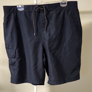 Mountain Warehouse Men's Navy Swim Shorts with Drawstring Size XL